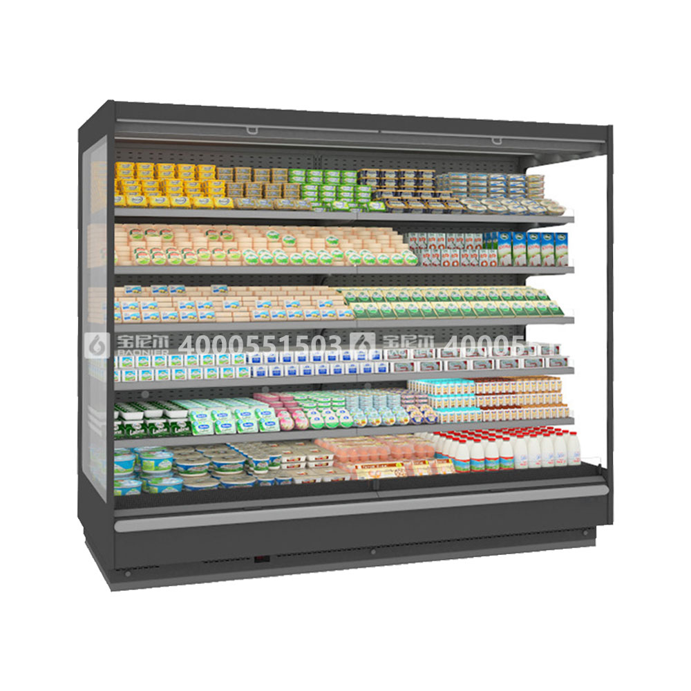 LF1E-1875 立式風幕柜，超市冷藏柜
